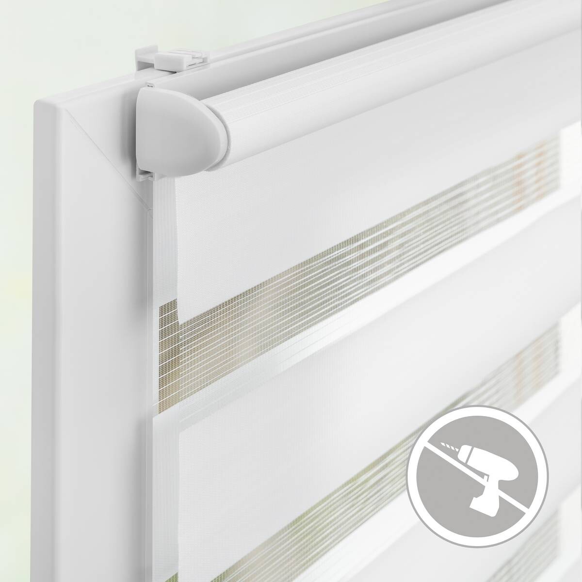 LICHTBLICK Doppelrollo Duo weiß B/L: ca. 45x150 cm