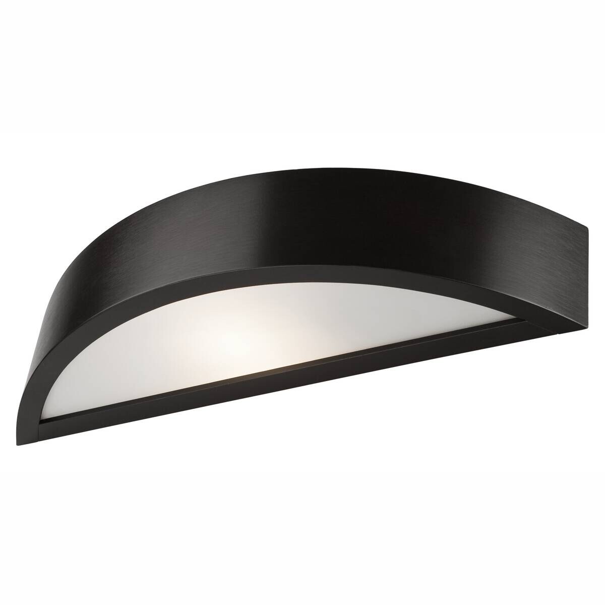 Lamkur Wandleuchte dunkelbraun Glas Holz B/H/L: ca. 12x12x44 cm E27 1 Brennstellen