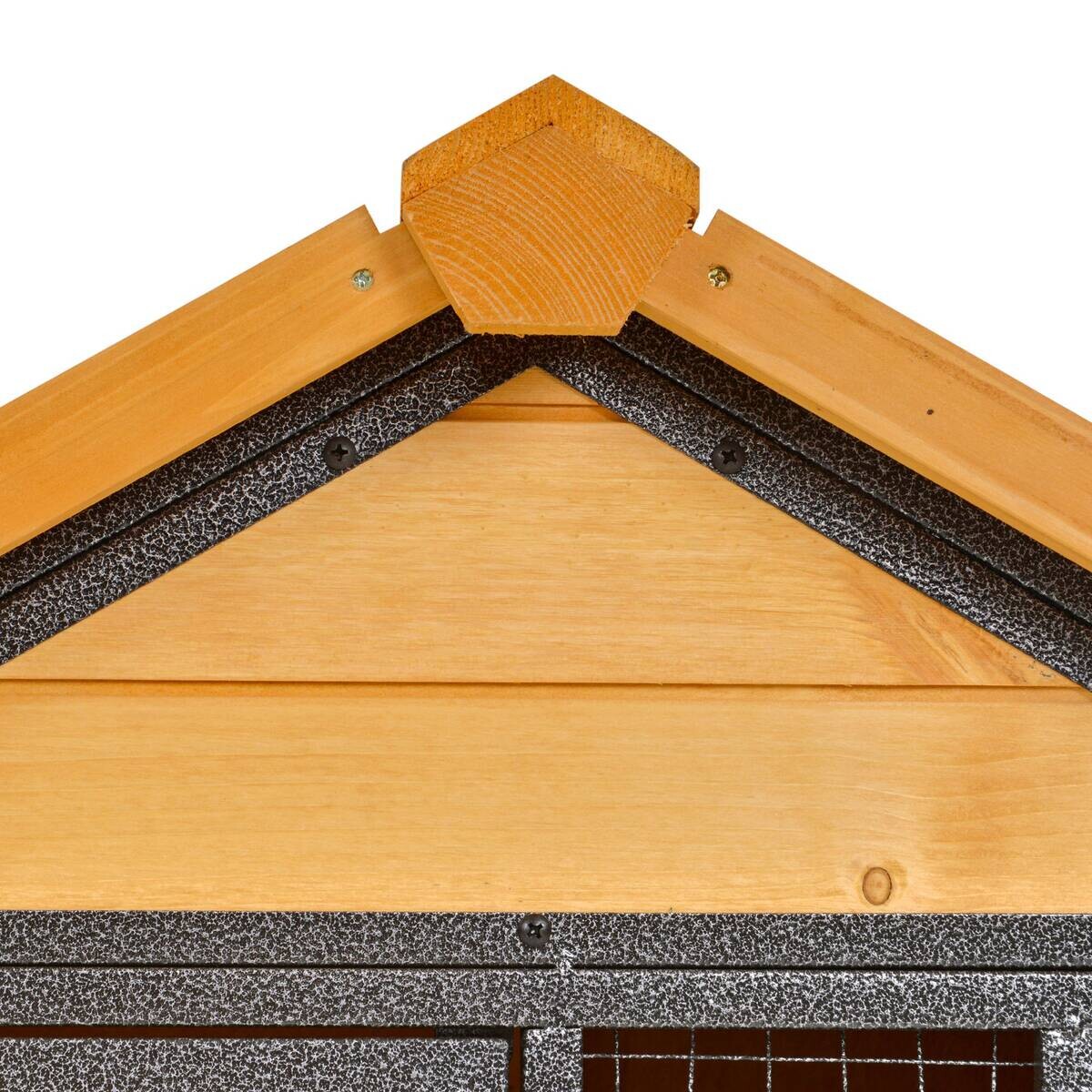 PawHut Stall dunkelgrau Holz B/H/L: ca. 63x122x92 cm