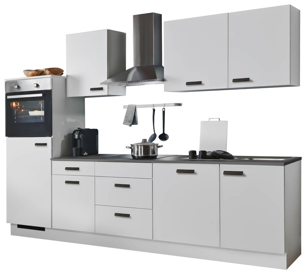 Küchenblock Graz weiß B/T: ca. 280x60 cm