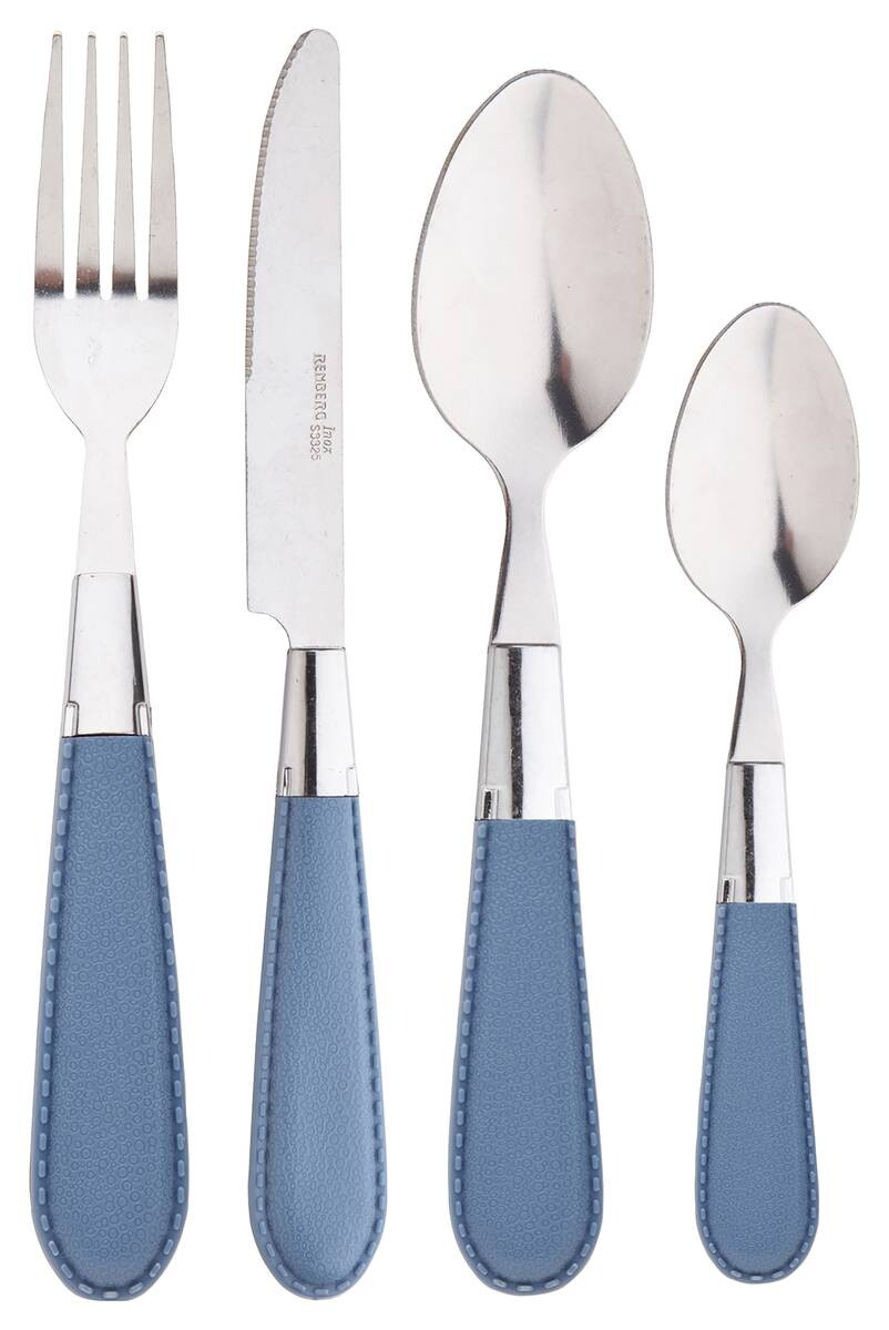 RENBERG Besteckset Brinny grey grau Edelstahl 24 tlg.