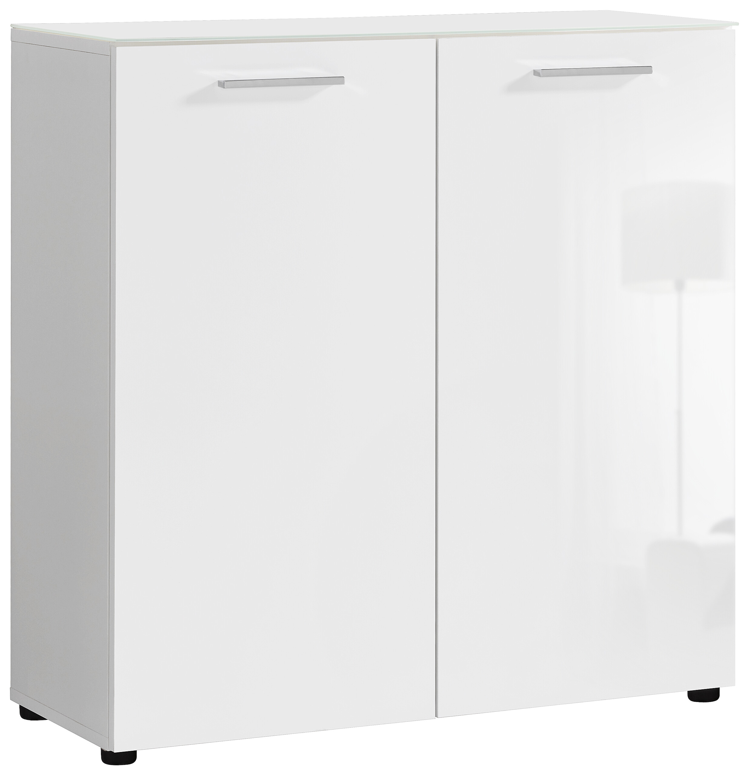 Kommode Rio weiß weiß glänzend B/H/T: ca. 80x83x35 cm