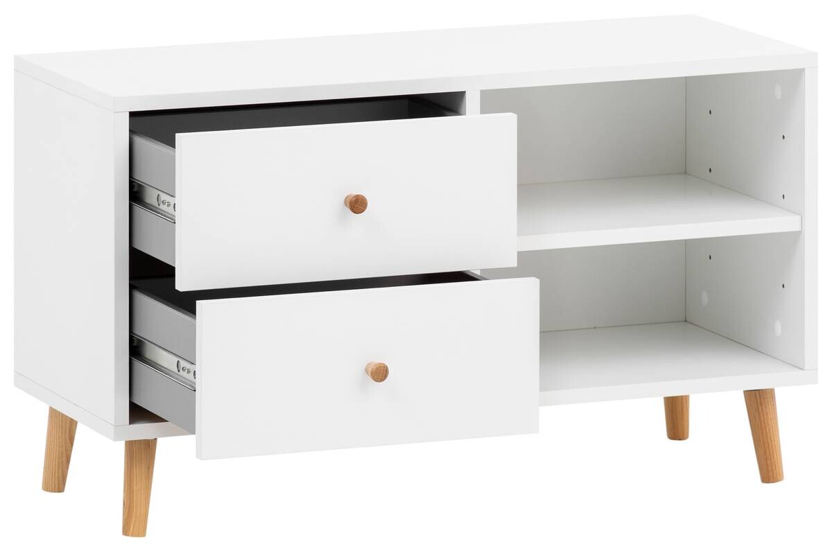 Bank Bjarne weiß matt B/H/T: ca. 78,9x46,5x33 cm