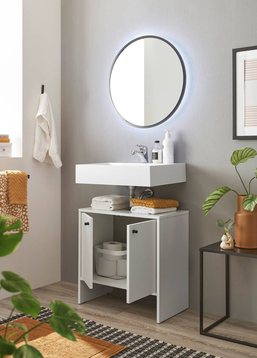 Waschbeckenunterschrank Kairo weiß B/H/T: ca. 60x60x35 cm