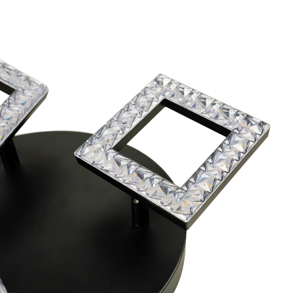 POCOline LED-Spot Kalea mattschwarz Acryl H/D: ca. 8x22 cm 3 Brennstellen