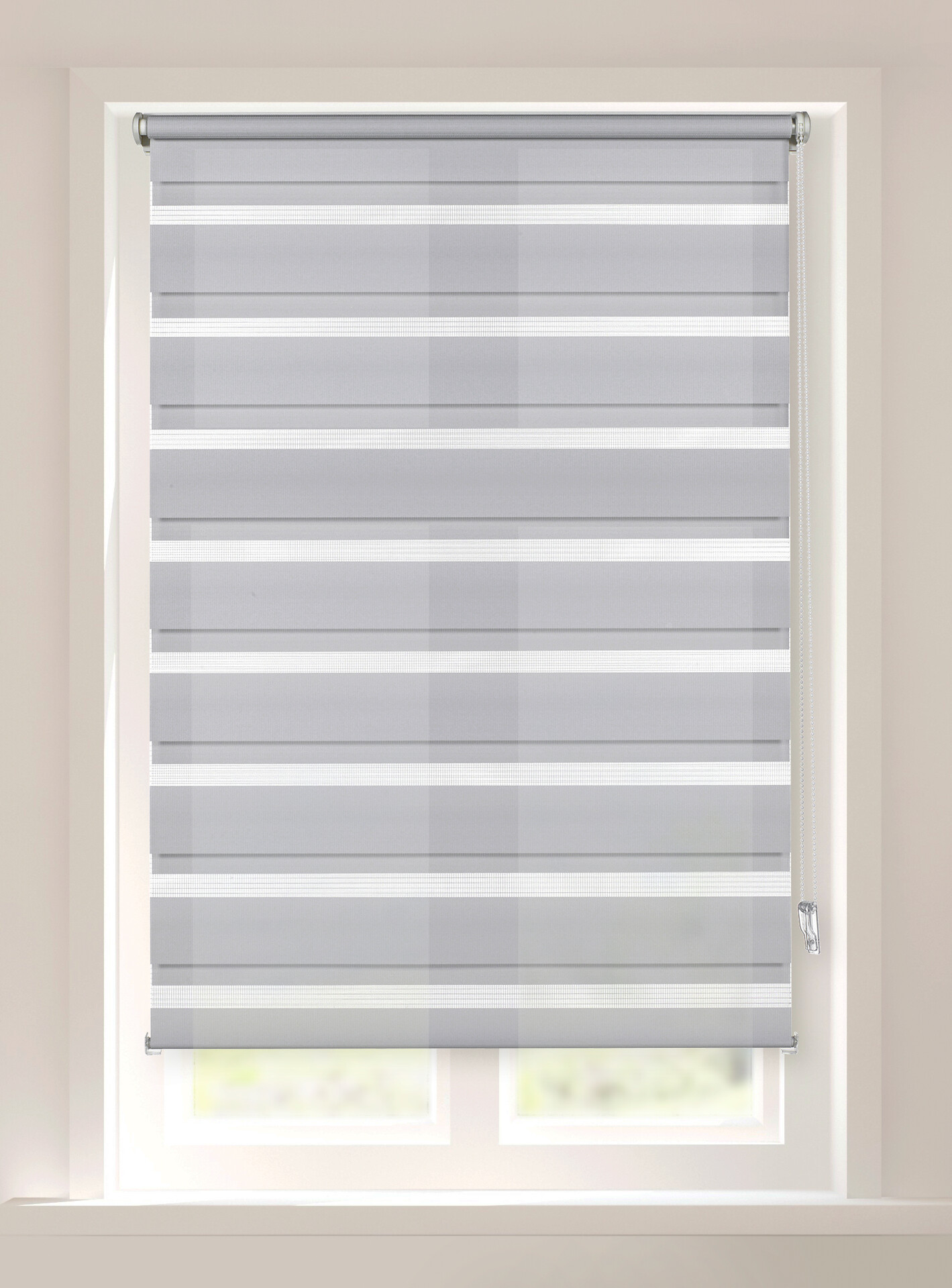 Boviva Doppelrollo hellgrau B/L: ca. 122x200 cm