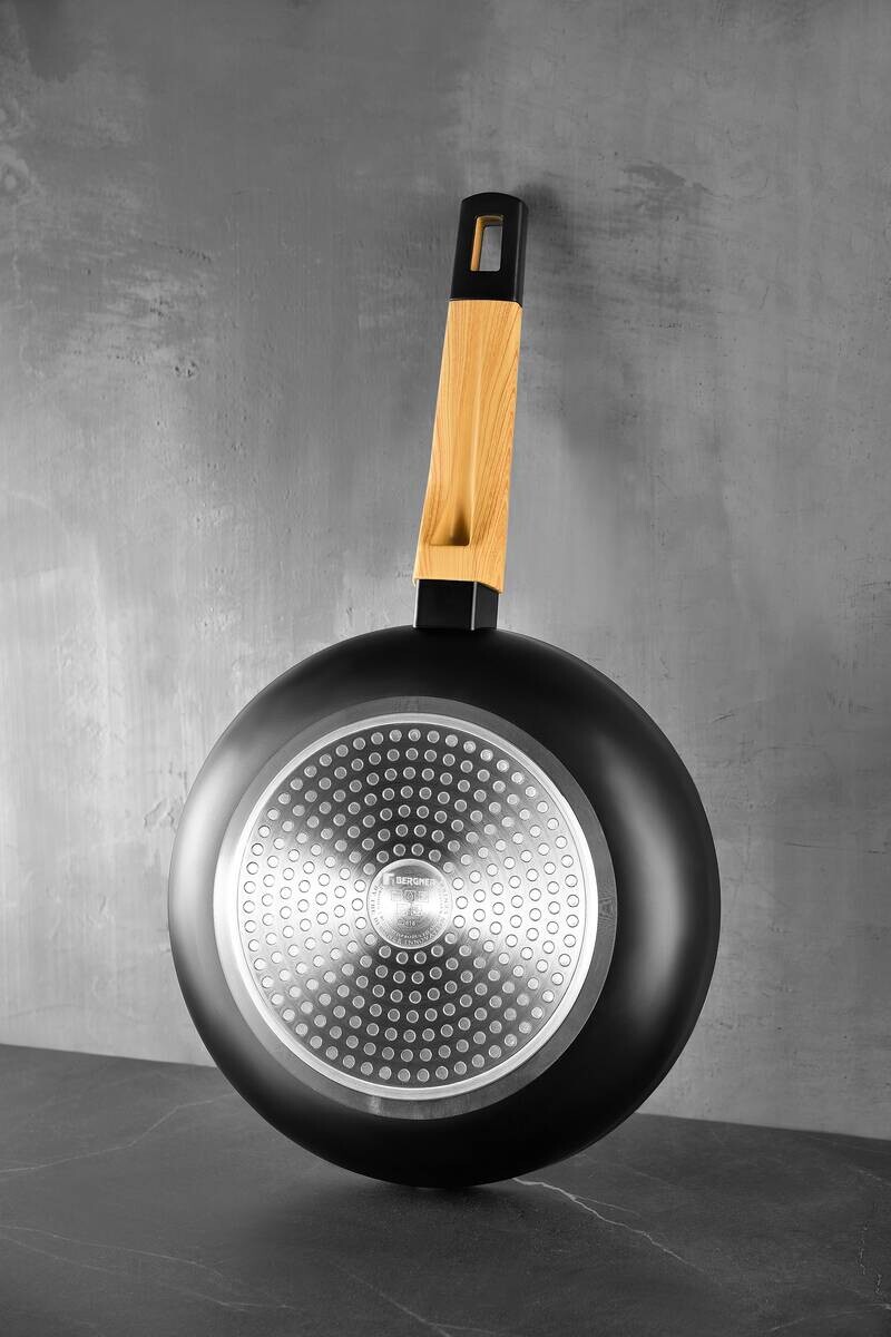 BERGNER Kochgeschirrset EARTH BLACK schwarz Aluminium 5 tlg.