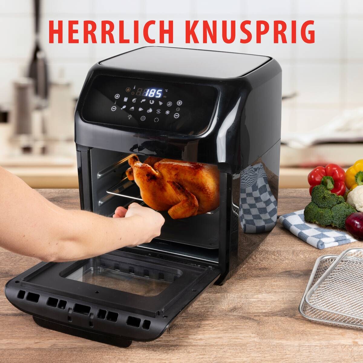 alpina Heißluftfritteuse 871125219568 schwarz Kunststoff ca. 2 l