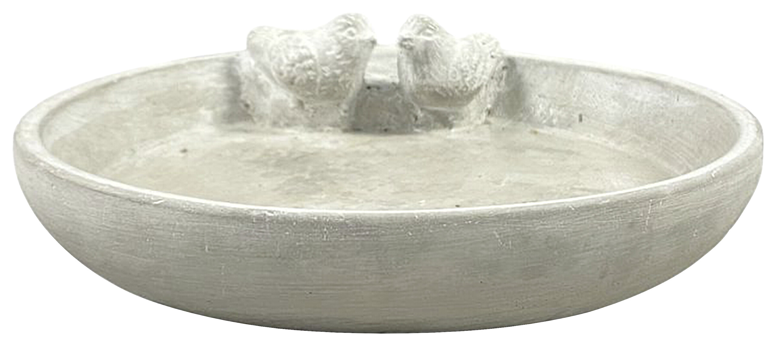 Vogeltränke grau Zement B/H/L: ca. 23x23x8 cm