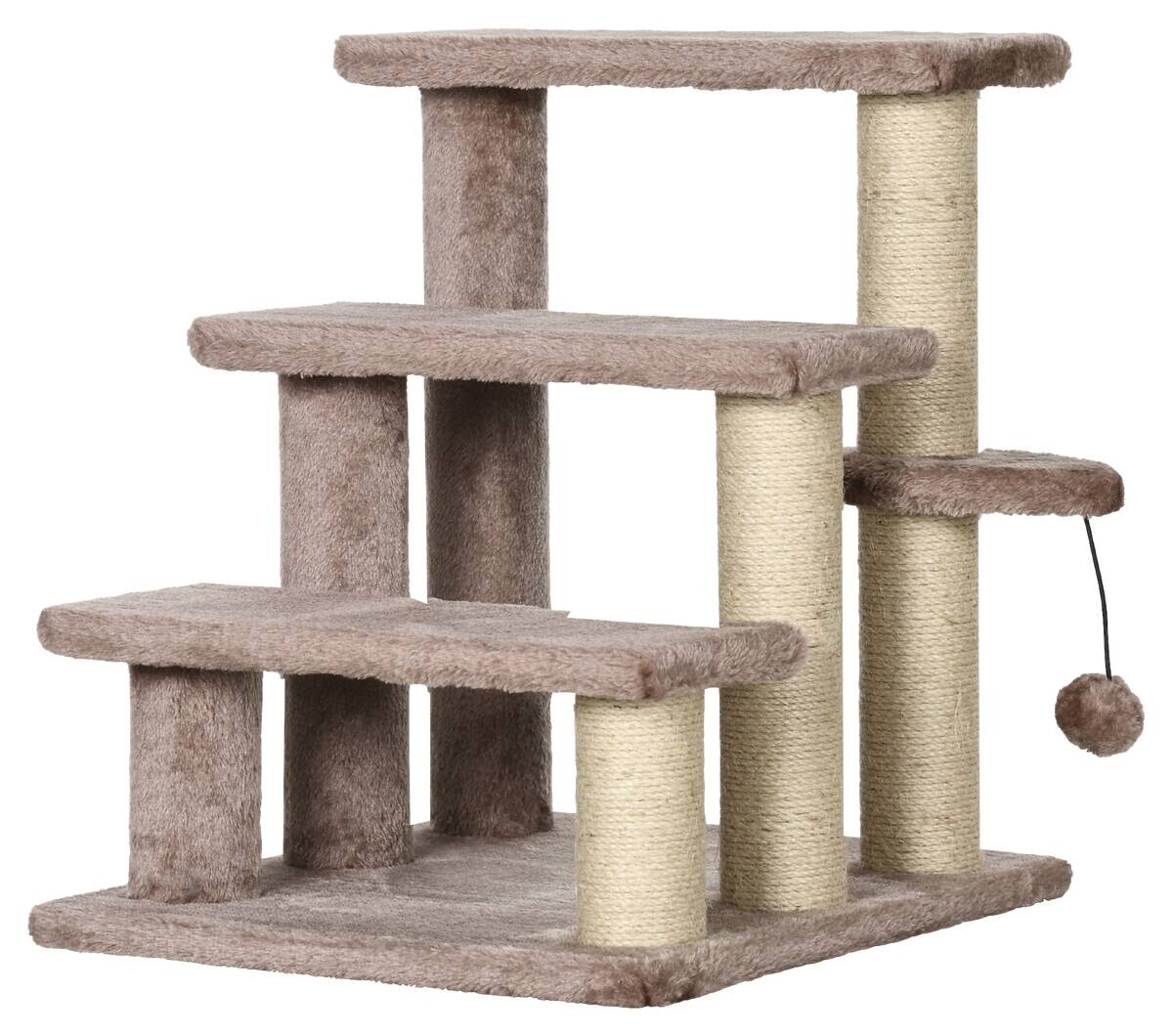 PawHut Katzentreppe braun Spanplatte B/H/L: ca. 40x48x45 cm