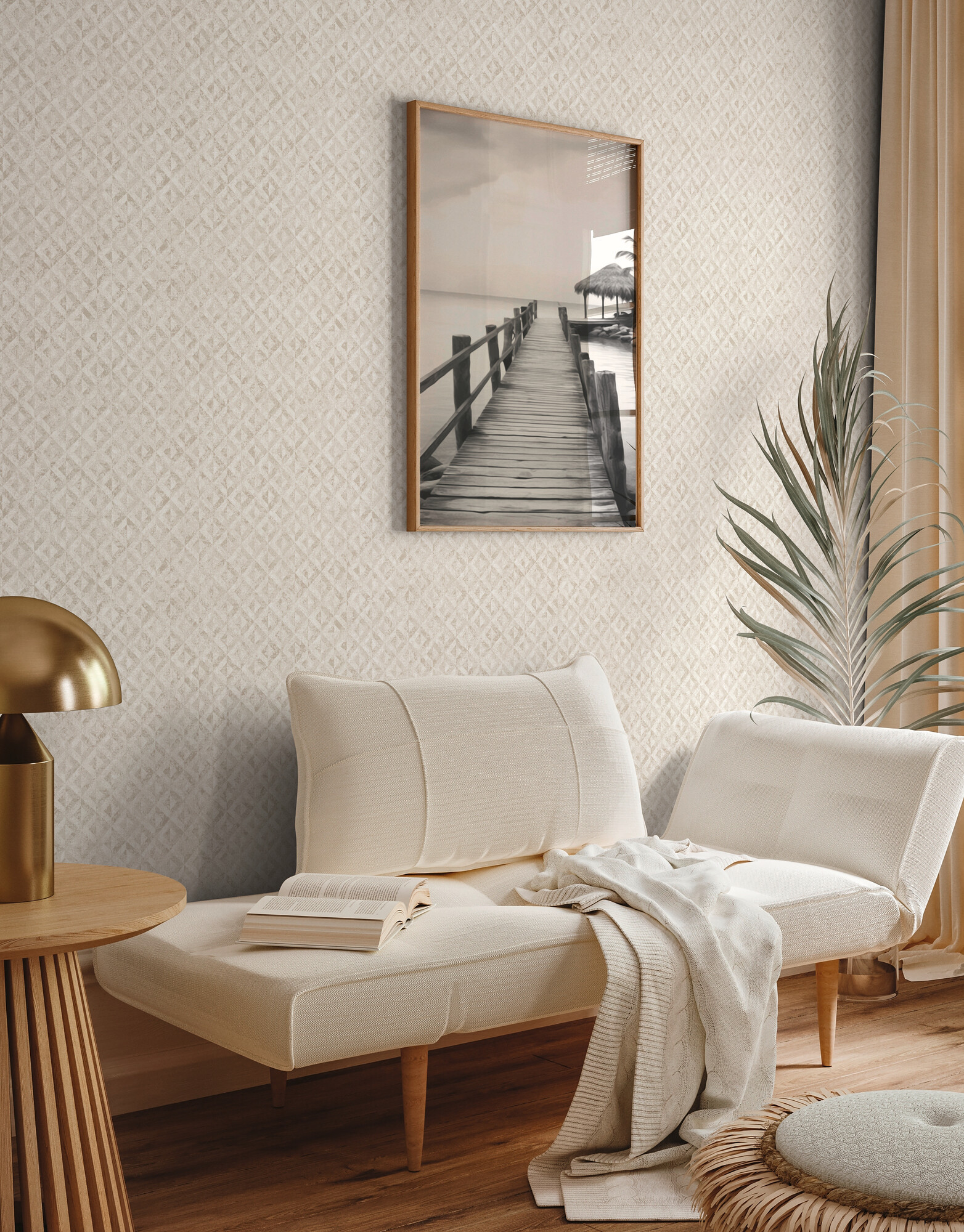 A.S.Creation Vliestapete weiß gold B/H/D: ca. 53x1005x9,5 cm