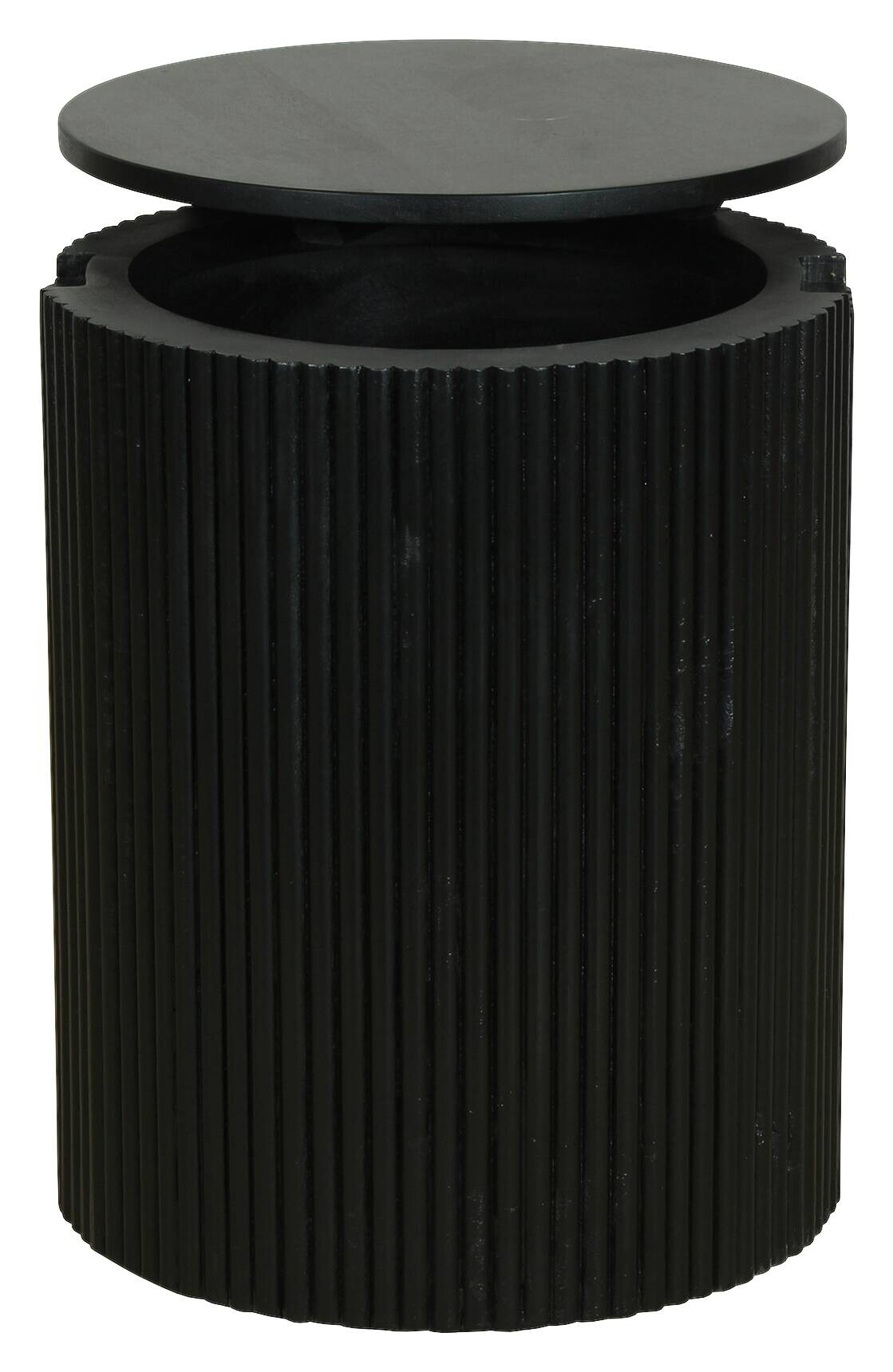 Beistelltisch OWEN schwarz Mango H/D: ca. 50x40 cm