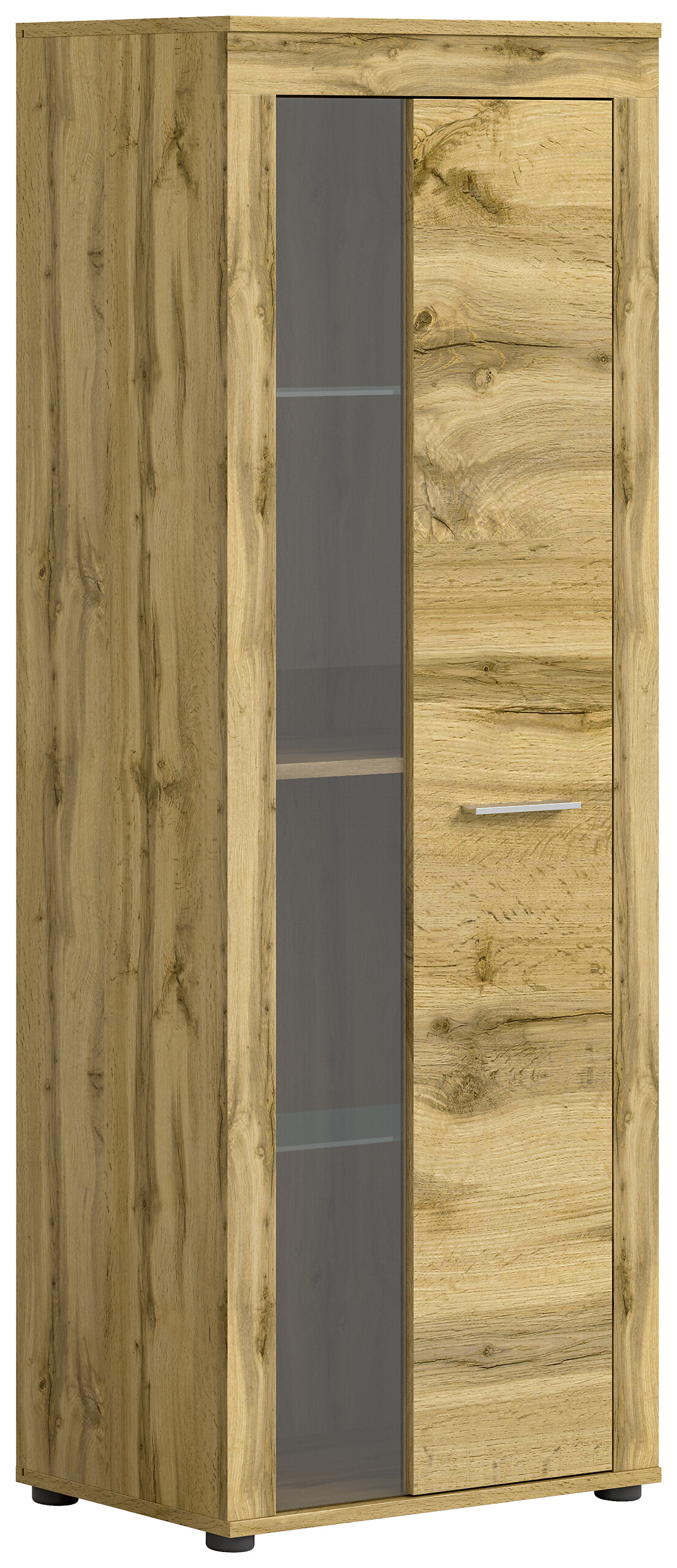 Vitrine Jam Eiche Wotan Nachbildung B/H/T: ca. 60x159x35 cm