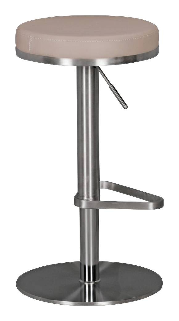 Barhocker beige Kunstleder B/H/T: ca. 38x82x38 cm