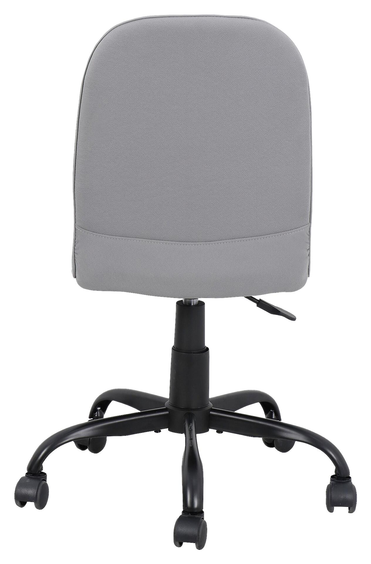 Drehstuhl TROLLY schwarz grau Metall Stoff