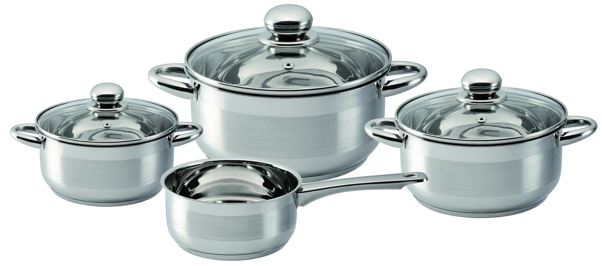 POCOline Topfset silber Edelstahl 7 tlg.