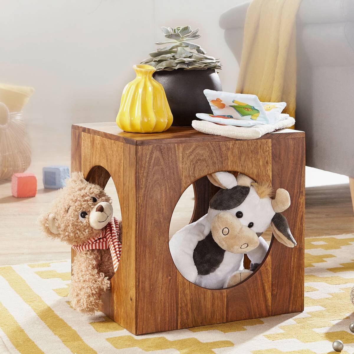 Beistelltisch rosenholz Holz B/H/T: ca. 35x35x35 cm