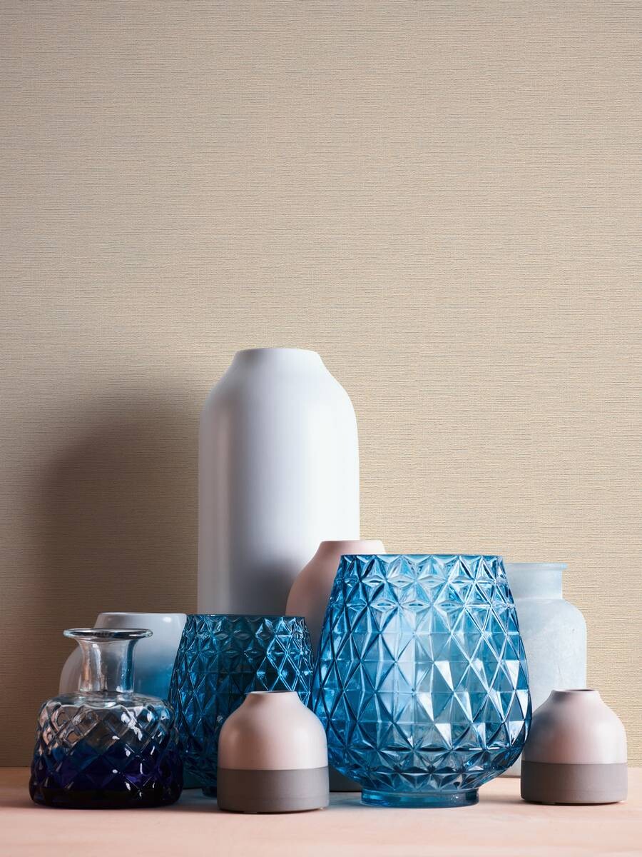 A.S.Creation Vliestapete Björn Uni creme B/L: ca. 53x1005 cm