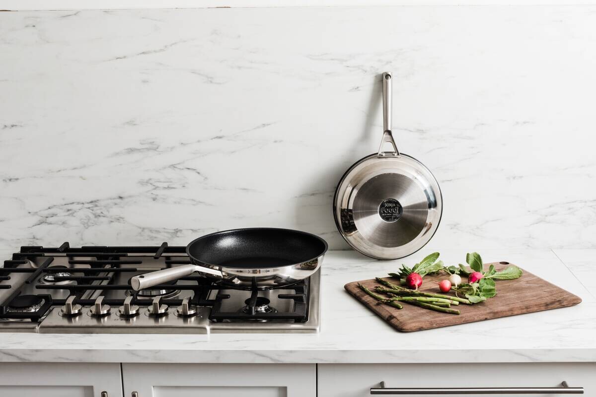 Ninja Bratpfannenset Foodi ZEROSTICK C62000EU silber Edelstahl 2 tlg.