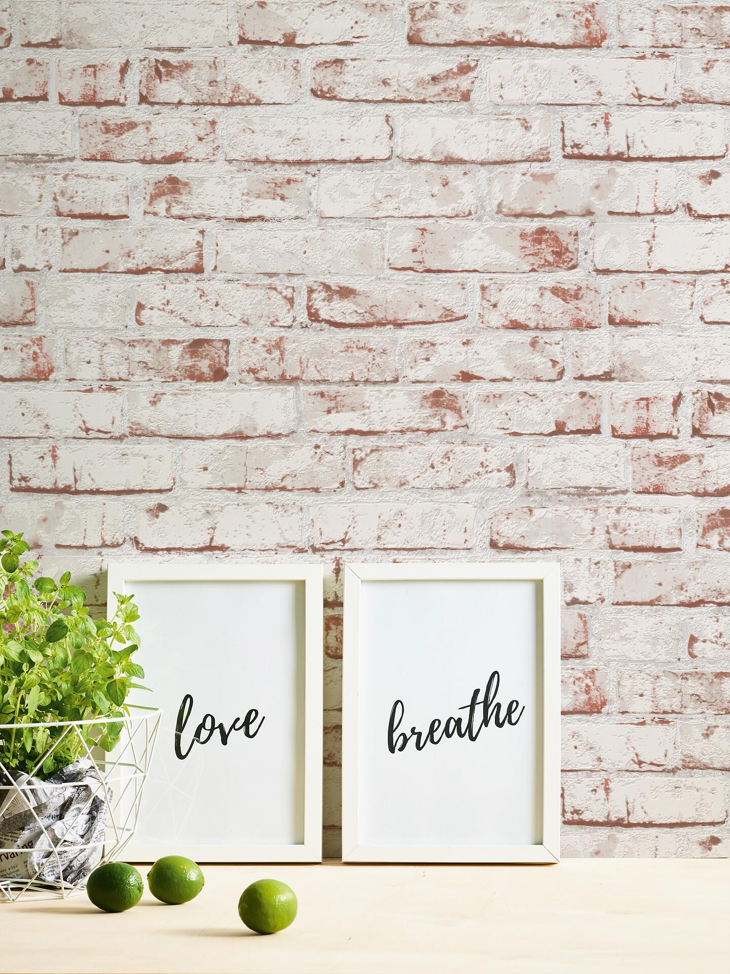 A.S.Creation Vliestapete Best of Wood`n Stone 2nd Edition Steine rot B/L: ca. 53x1005 cm