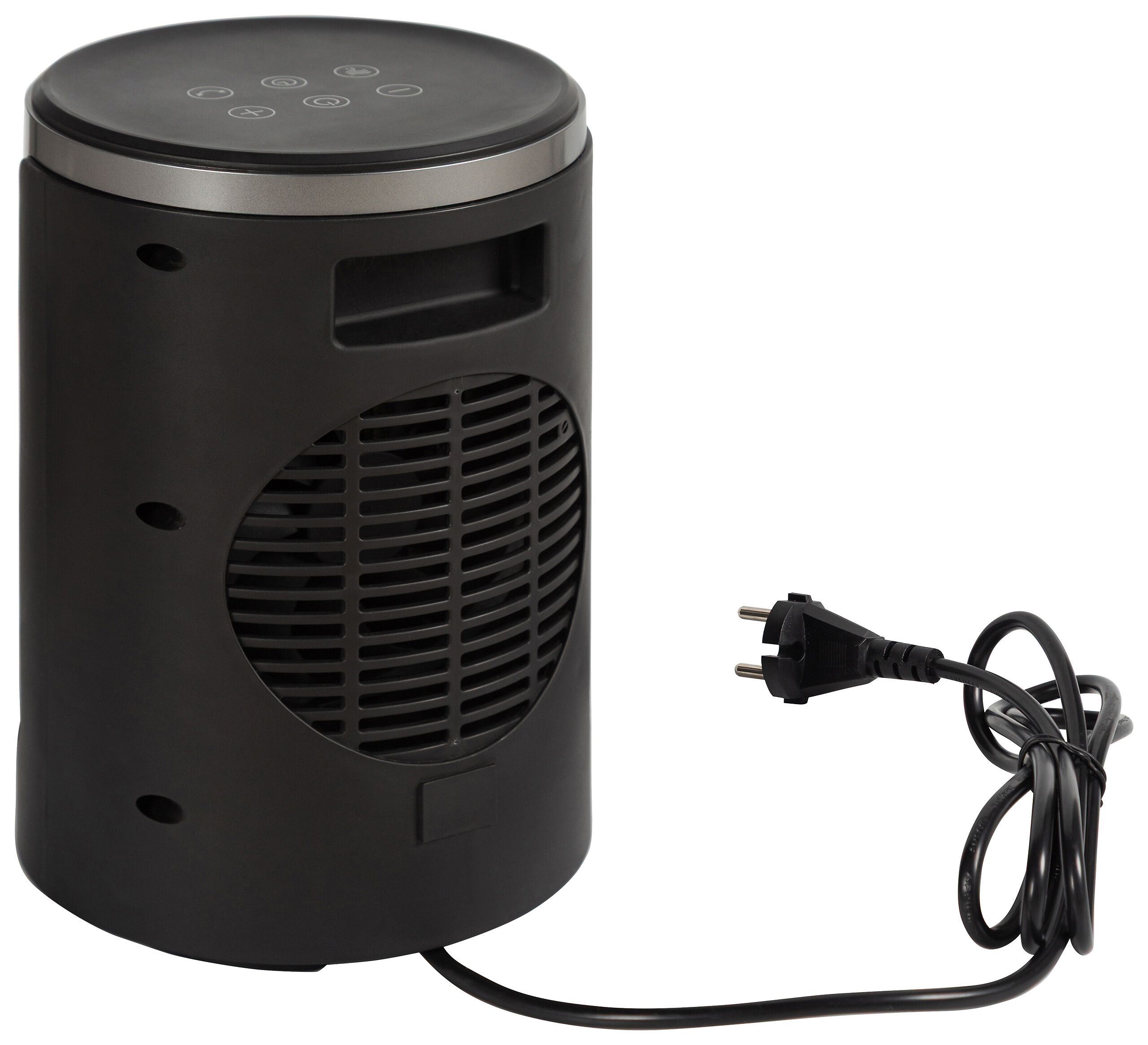 POCOline Keramikheizlüfter PTC-907B silber schwarz Metall Kunststoff B/H/L: ca. 17,2x26,8x17,2 cm ca. 1500 W POCOline Keramikheizlüfter PTC-907B silber schwarz Metall Kunststoff B/H/L: ca. 17,2x26,8x17,2 cm ca. 1500 W