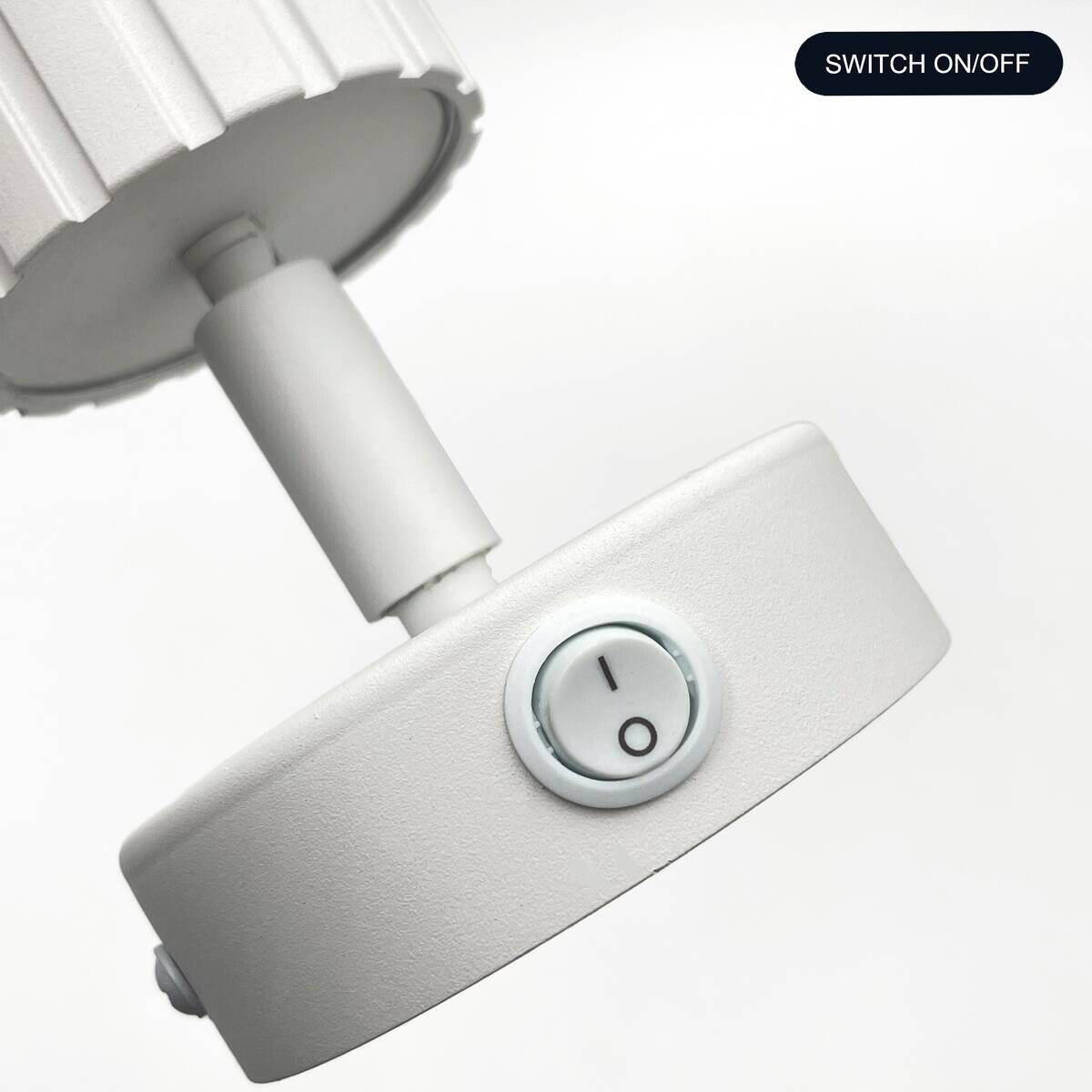 Lamkur Wandleuchte Prisma weiß Stahl B/H/L: ca. 8x16x8 cm GU10 1 Brennstellen