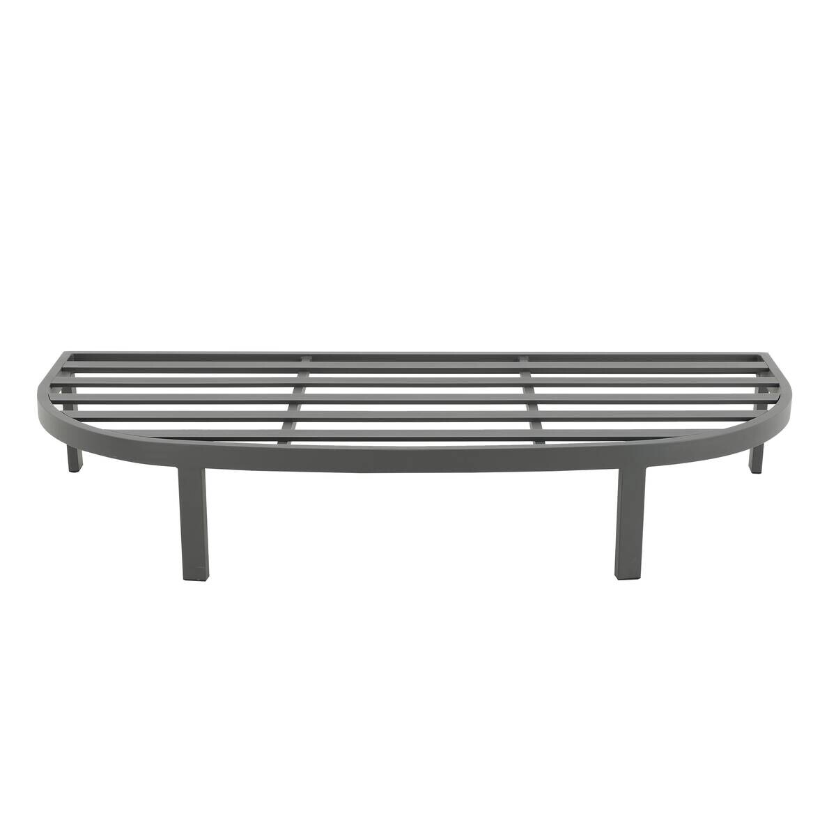 POCOline Sonneninsel mit Dach Barbados hellgrau Stahl