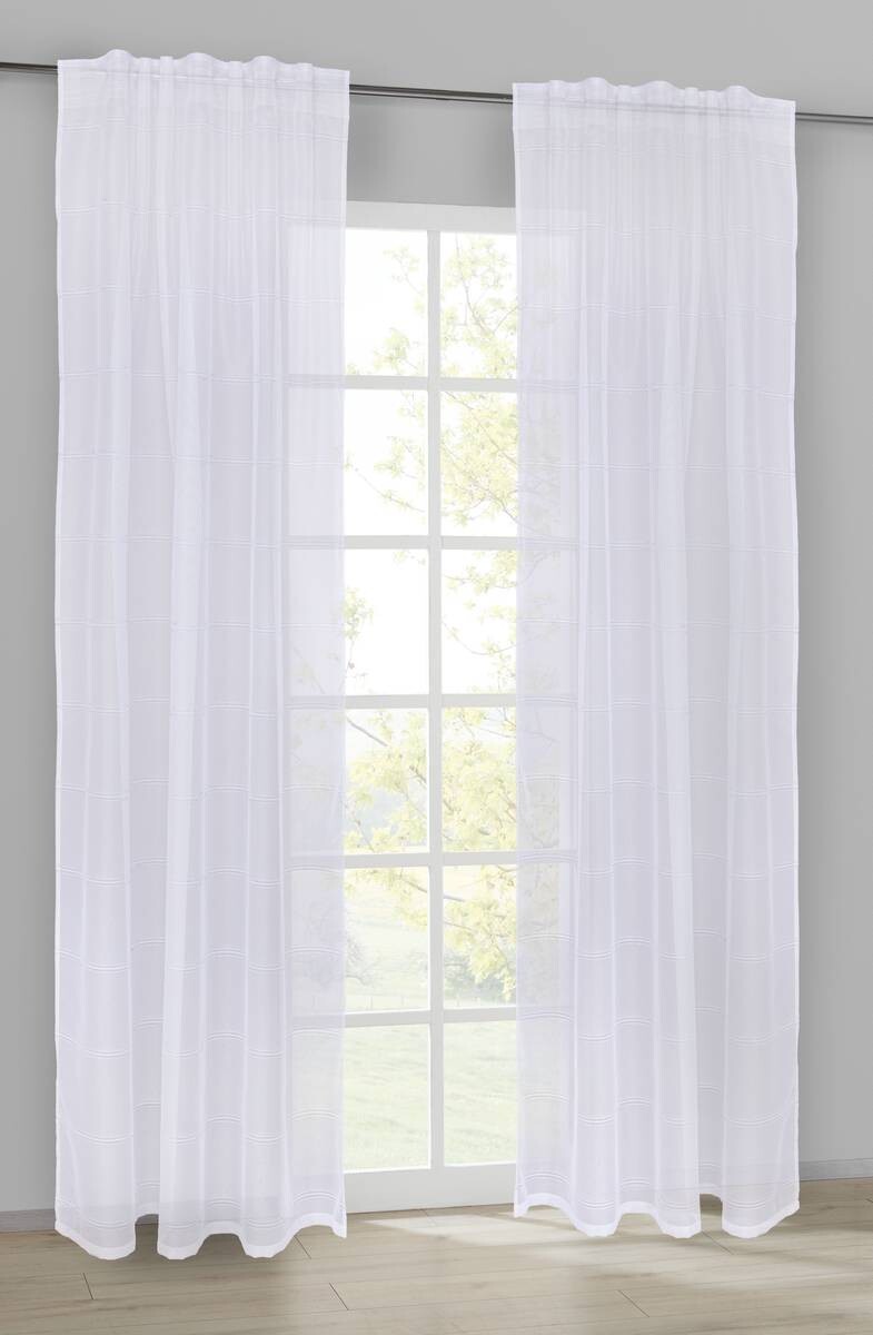 POCOline Kombivorhang Gabi weiß B/L: ca. 140x245 cm