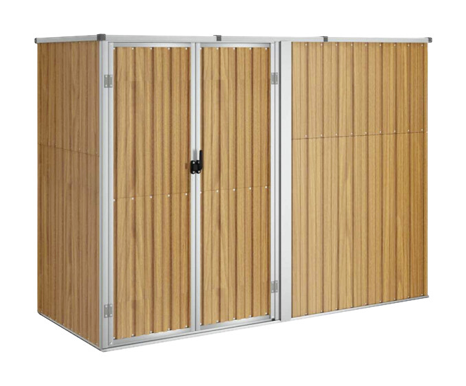 vidaXL Geräteschuppen braun B/H/T: ca. 225x161x89 cm