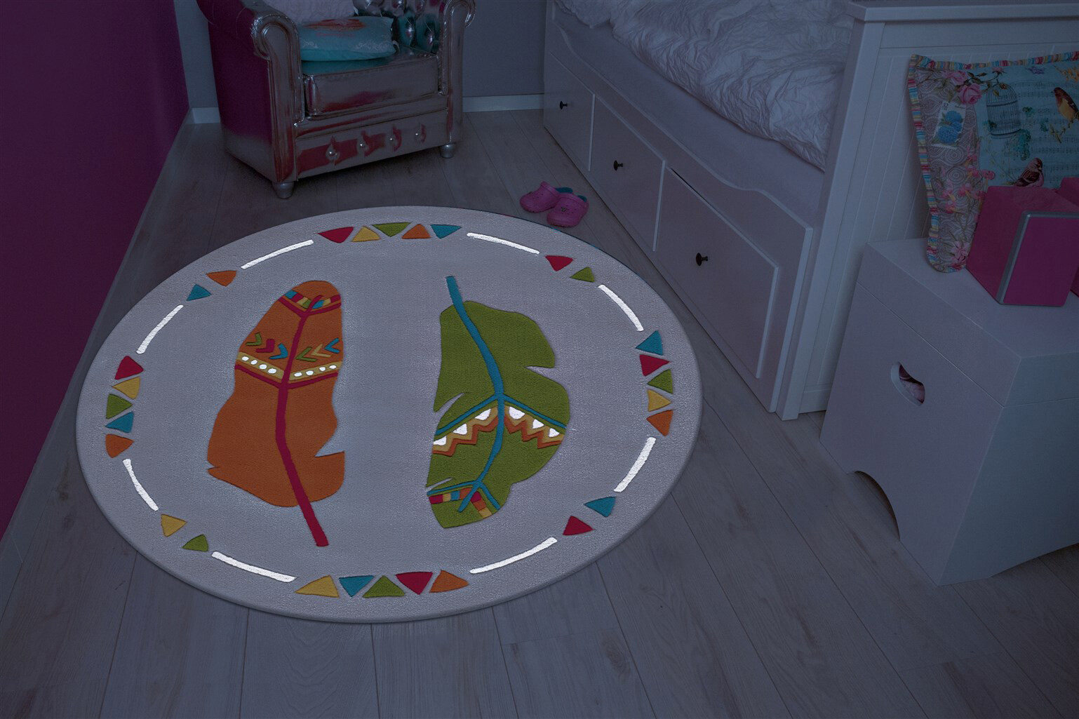 Arte Espina Kurzflorteppich Spirit Glowy 3141 mehrfarbig B/L: ca. 130x130 cm