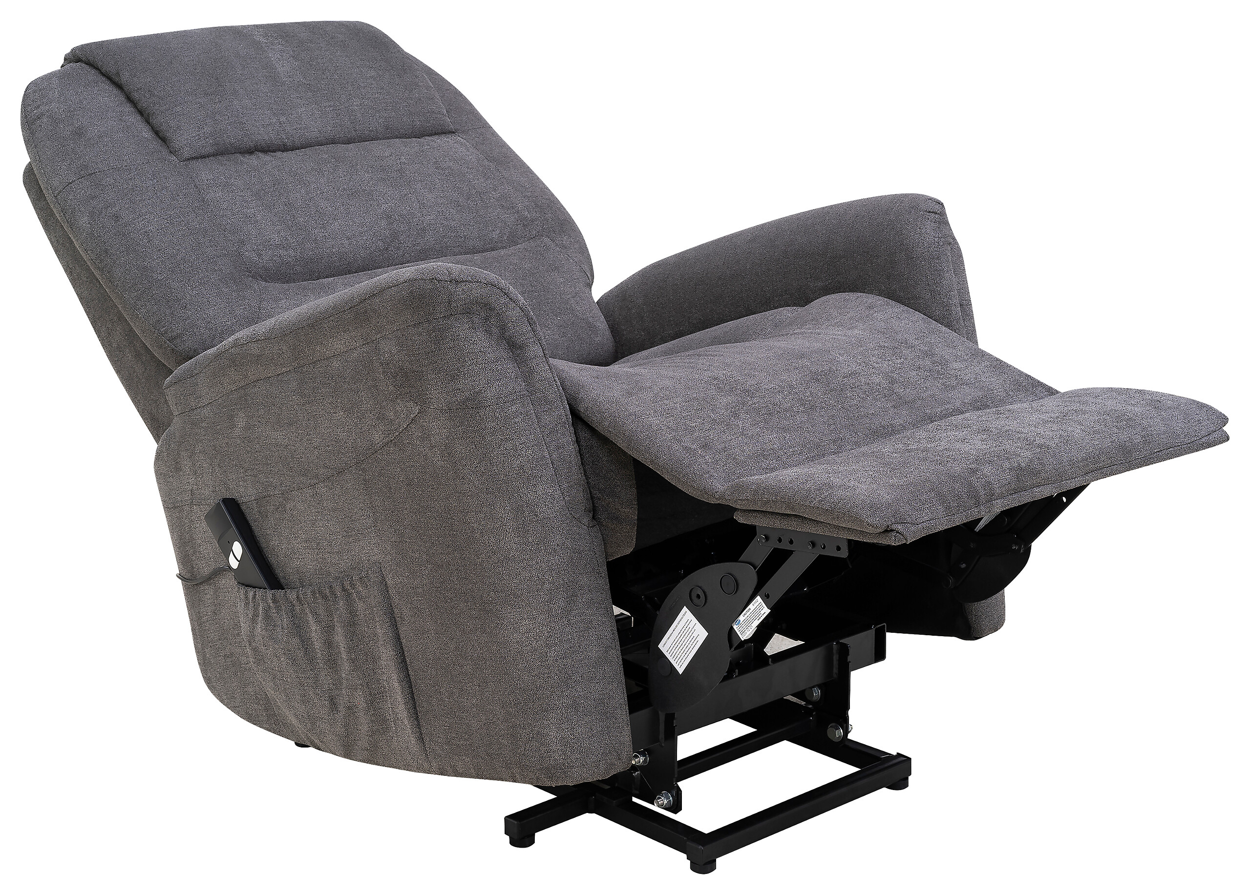 Sessel grau Microfaser B/H/T: ca. 88x106x93 cm