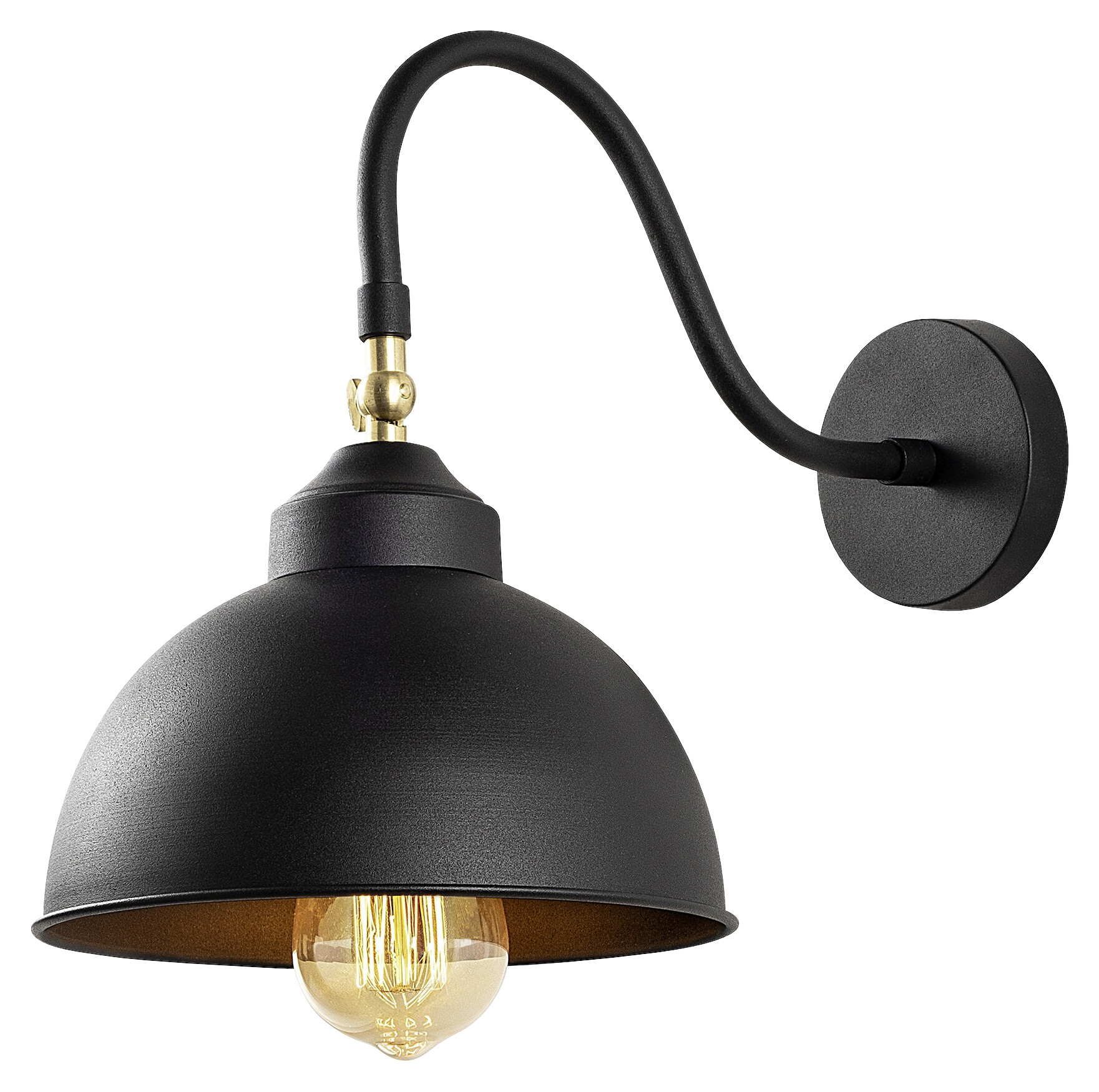 Opviq Wandleuchte Saglam-3742 schwarz B/H/T/L: ca. 32x28x32x21 cm E27 1 Brennstellen