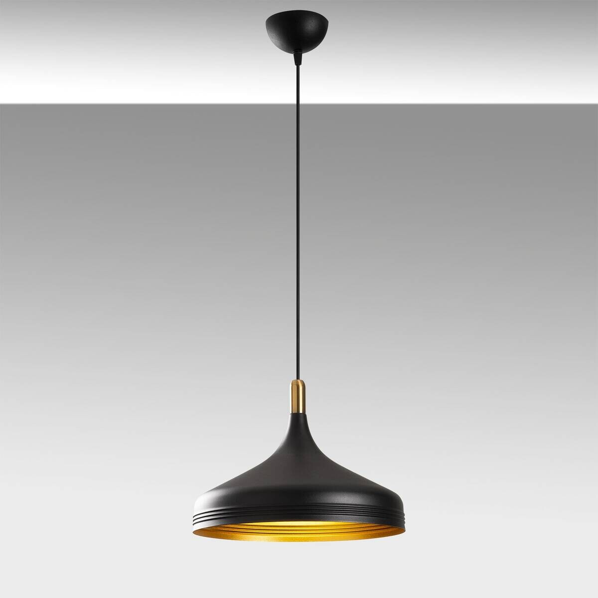 Opviq Pendelleuchte Saglam-3721 schwarz gold B/H/T/L/D: ca. 36x124x36x36x36 cm E27 1 Brennstellen