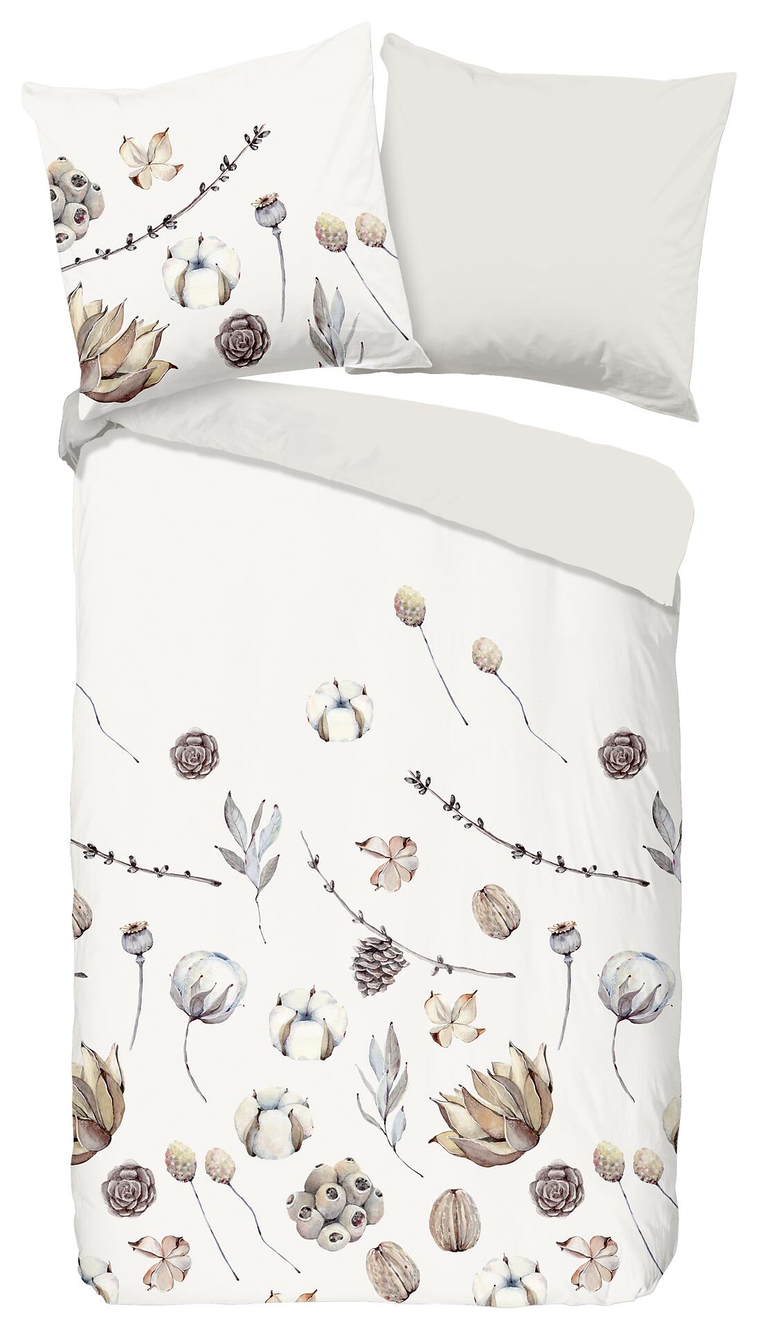 Bettwäsche Mirre sand Baumwolle B/L: ca. 135x200 cm