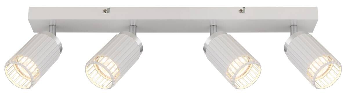 GLOBO Strahler weiß Metall Aluminium B/H/T/L: ca. 12,5x15,5x53x53 cm GU10 4 Brennstellen