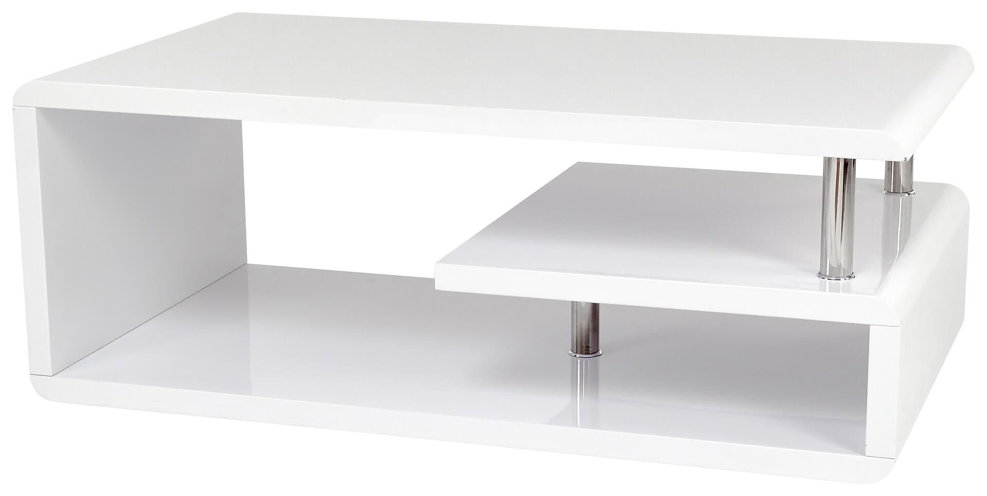 Couchtisch Pico weiß MDF B/H/T: ca. 110x42x60 cm