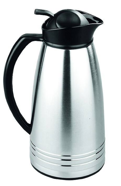 Axentia Isolierkanne silber Edelstahl B/H/L: ca. 13,3x17x13,3 cm