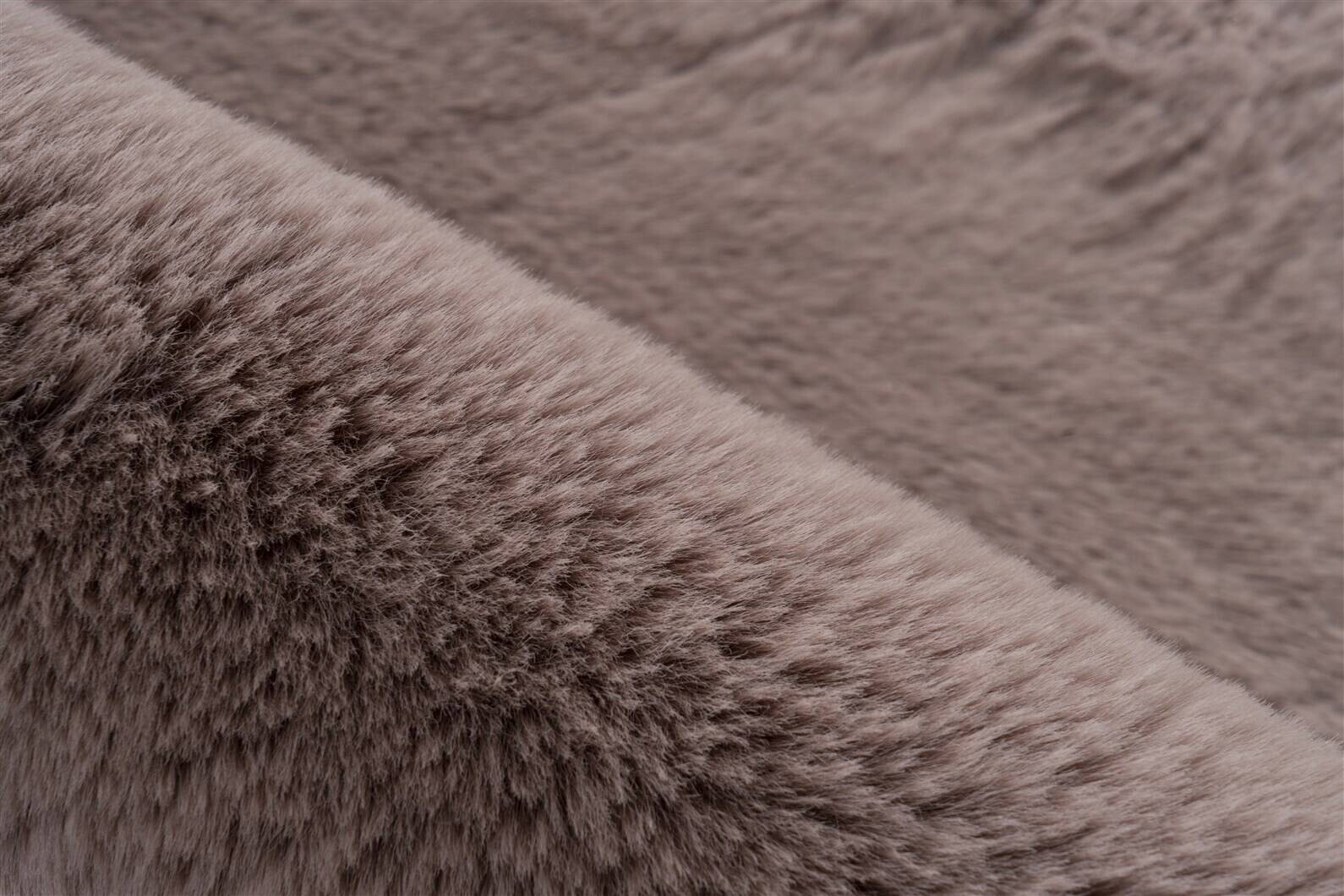 Kayoom Hochflorteppich Badematte Rabbit 525 rosa B/H/L: ca. 100x3,5x100 cm