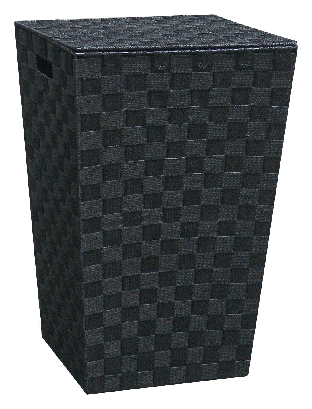 POCOline Wäschekorb schwarz Nylon B/H/L: ca. 31,5x52x33 cm