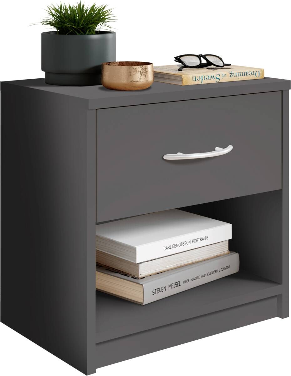 Nachtkonsole Pepe Graphit B/H/T: ca. 39x41x28 cm