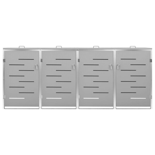 vidaXL Mülltonnenbox grau