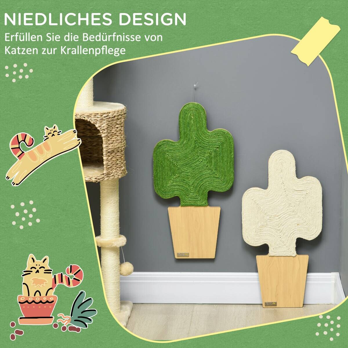 PawHut Tier-Zubehör weiß Polypropylen B/H/L: ca. 30x1,5x60 cm