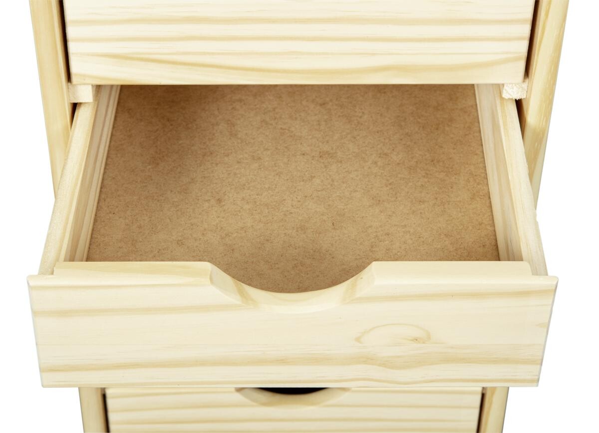 Rollcontainer Nils natur B/H/T: ca. 35x65x40 cm