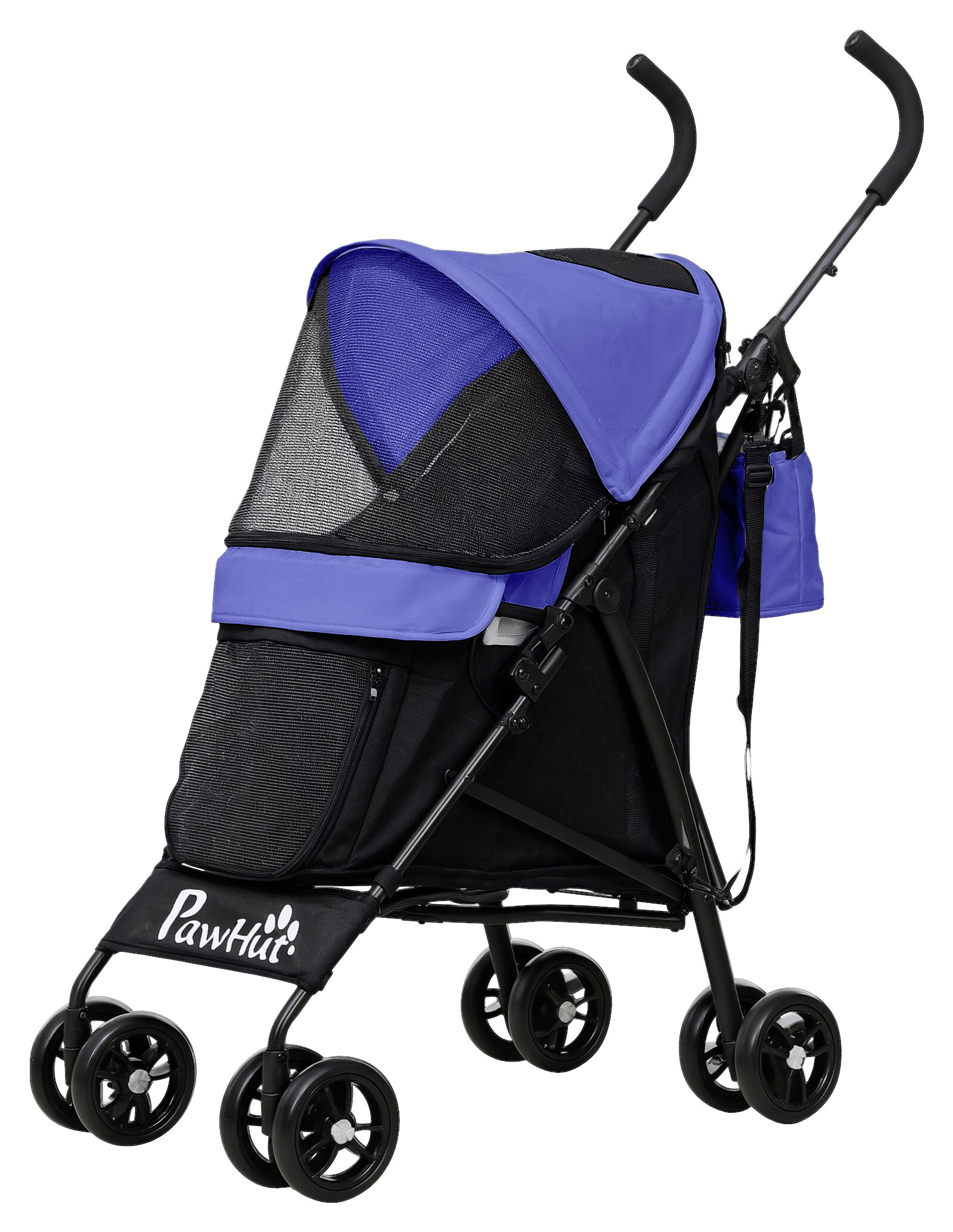PawHut Hundewagen blau Stahl B/H/L: ca. 44x103x76 cm
