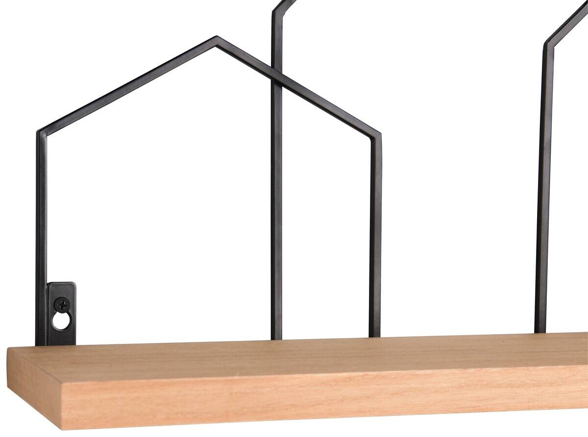 Wandregal Jelena schwarz B/H/T: ca. 48x30x14 cm