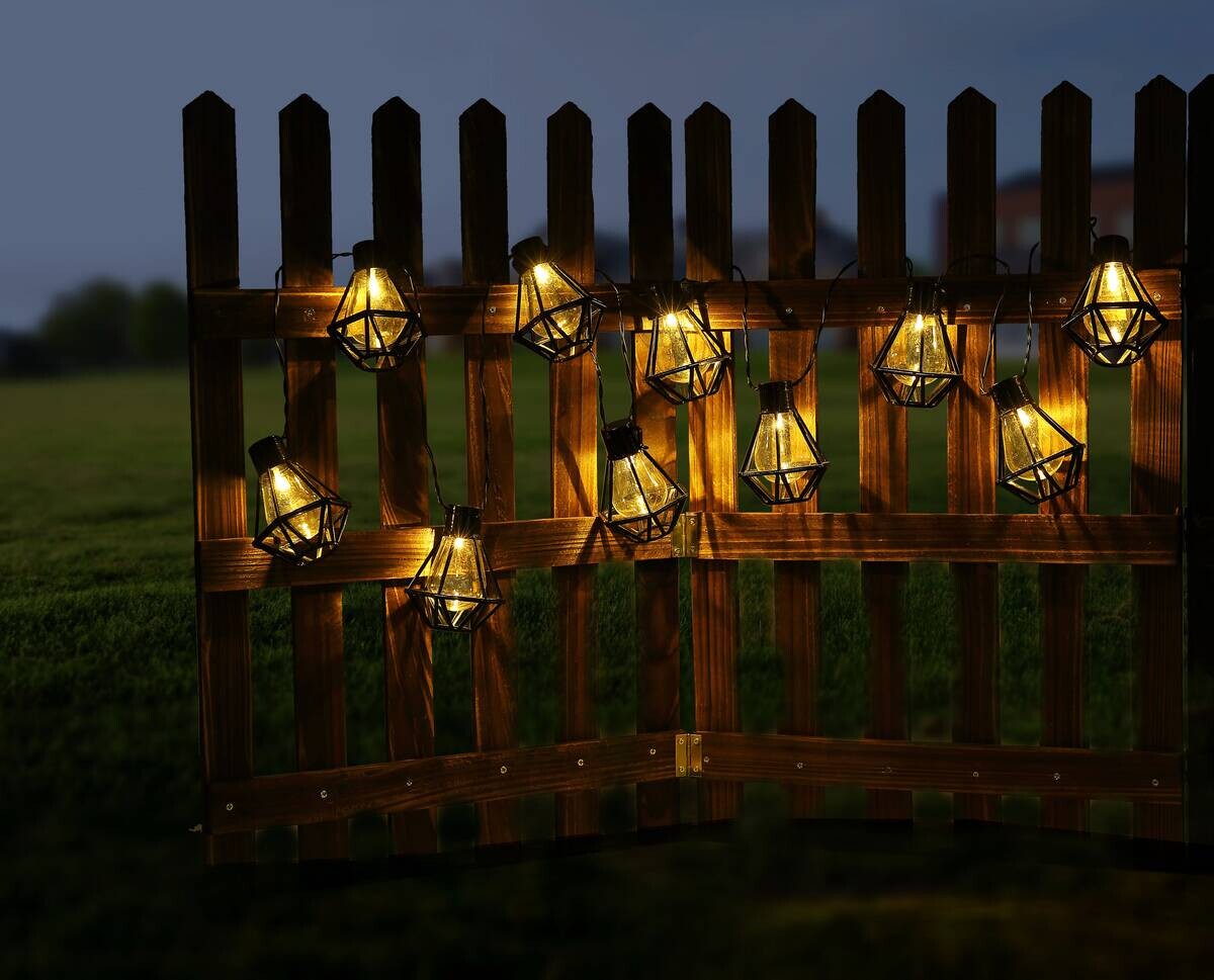 GLOBO LED-Lichterkette STENA klar B/H/T: ca. 8x10x230 cm