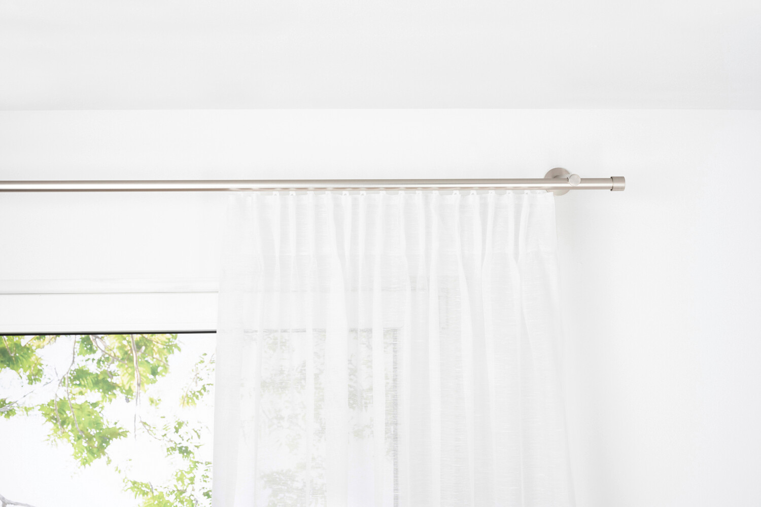 Kombivorhang 2er Pack Soft weiß B/L: ca. 135x245 cm