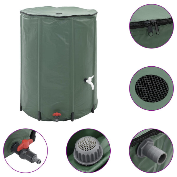 vidaXL Wassertonne grün