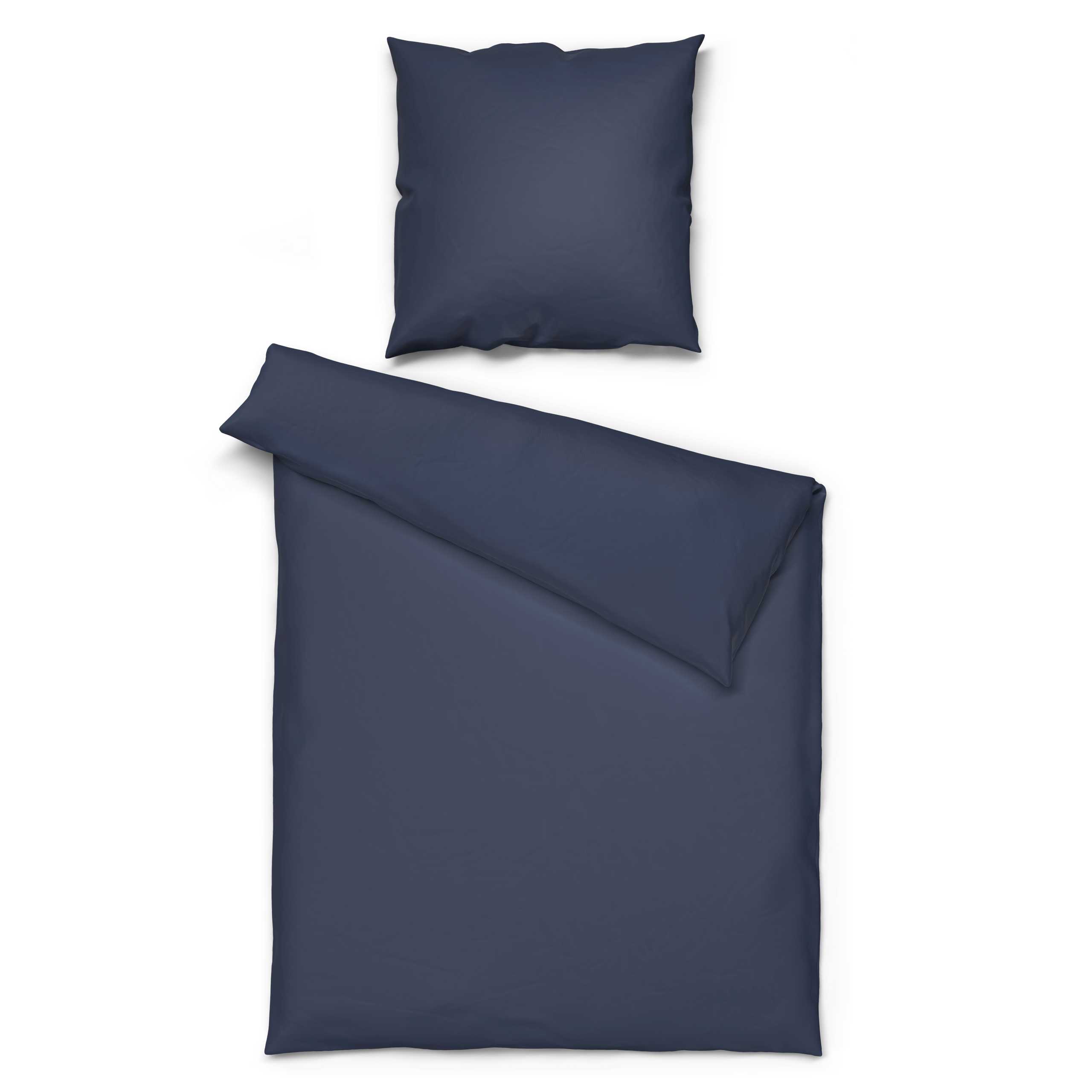 Baumwoll Bettwäsche Renforce dunkelblau Baumwolle B/L: ca. 135x200 cm