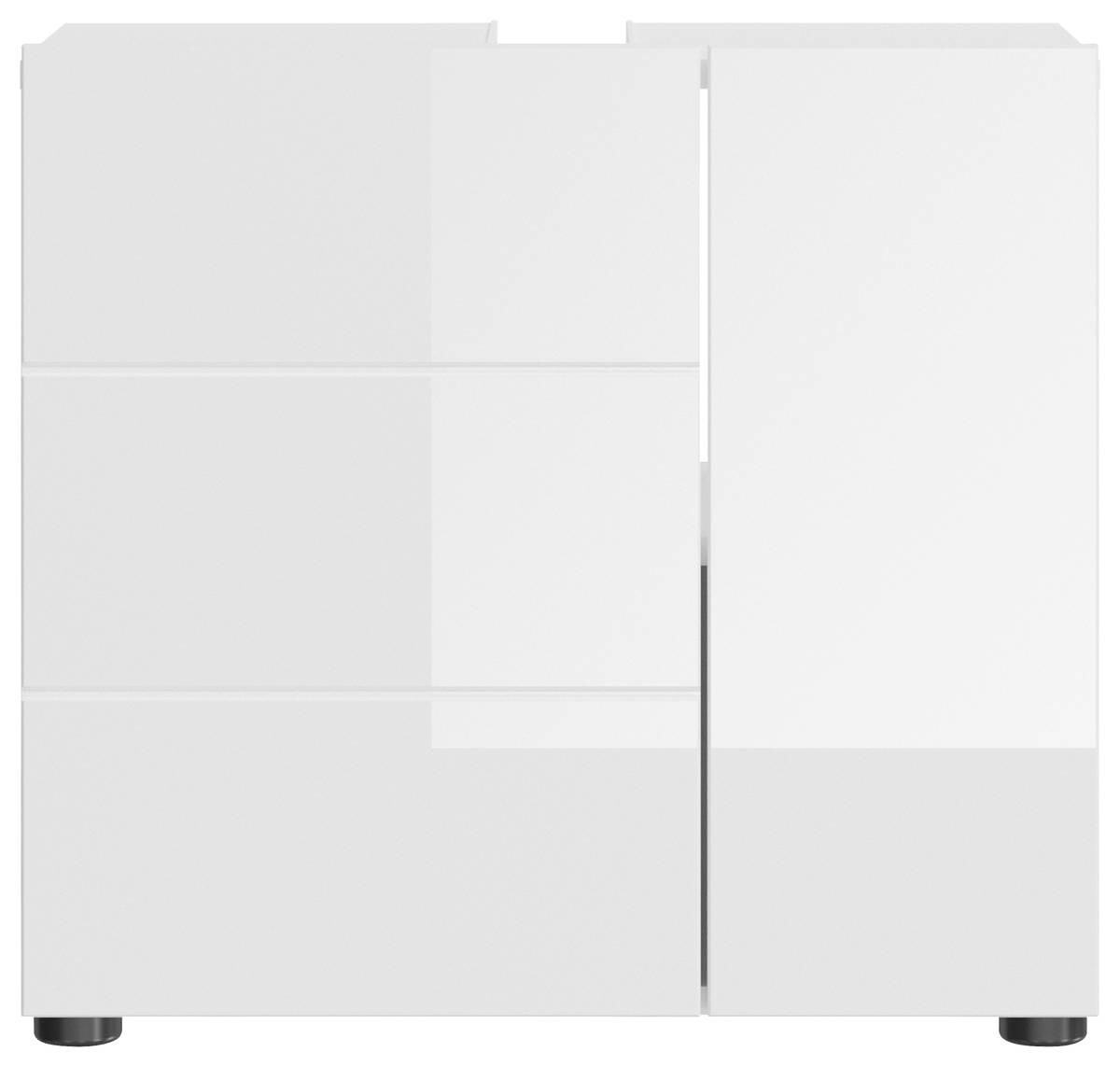 Waschbeckenunterschrank Vira weiß Hochglanz B/H/T: ca. 60x57x34 cm